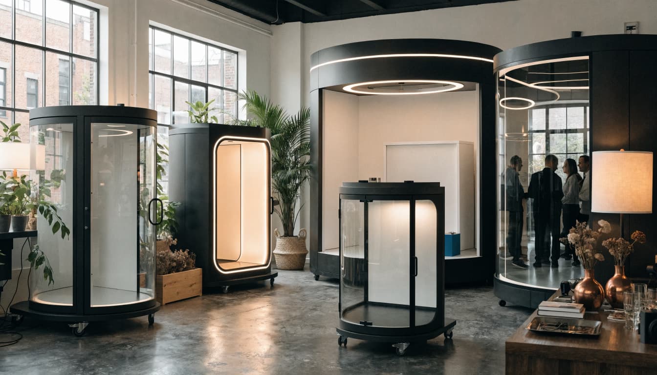Équipe PackshotCreator dans le showroom